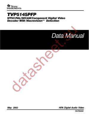 TVP5145PFP datasheet  